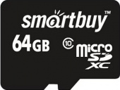 Карта памяти Smartbuy microSDXC Class 10 (10/10MB/s) 64GB + ADP - фото